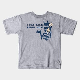 I Cat Talk Right Now - 80s Pixel Art Kids T-Shirt